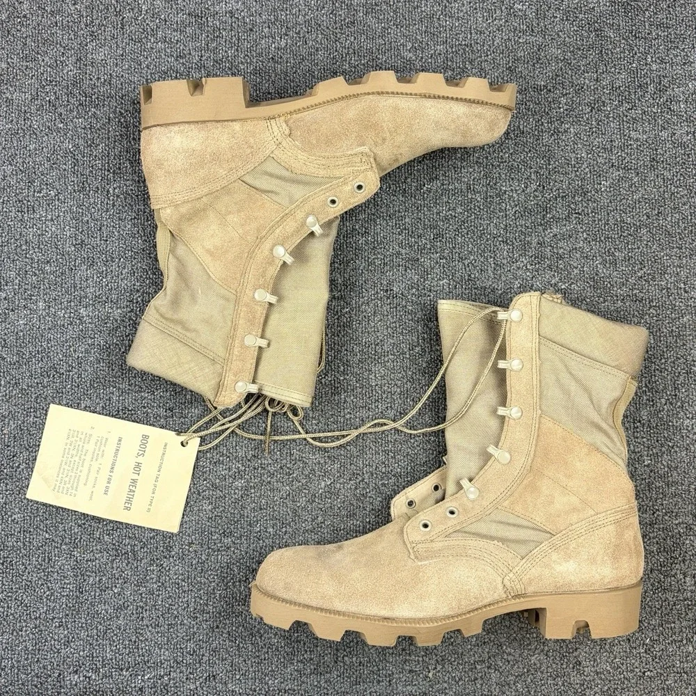 RO-Search 99048 Hot Weather Desert Combat Boots Coyote Tan Military NOS Mens 10R